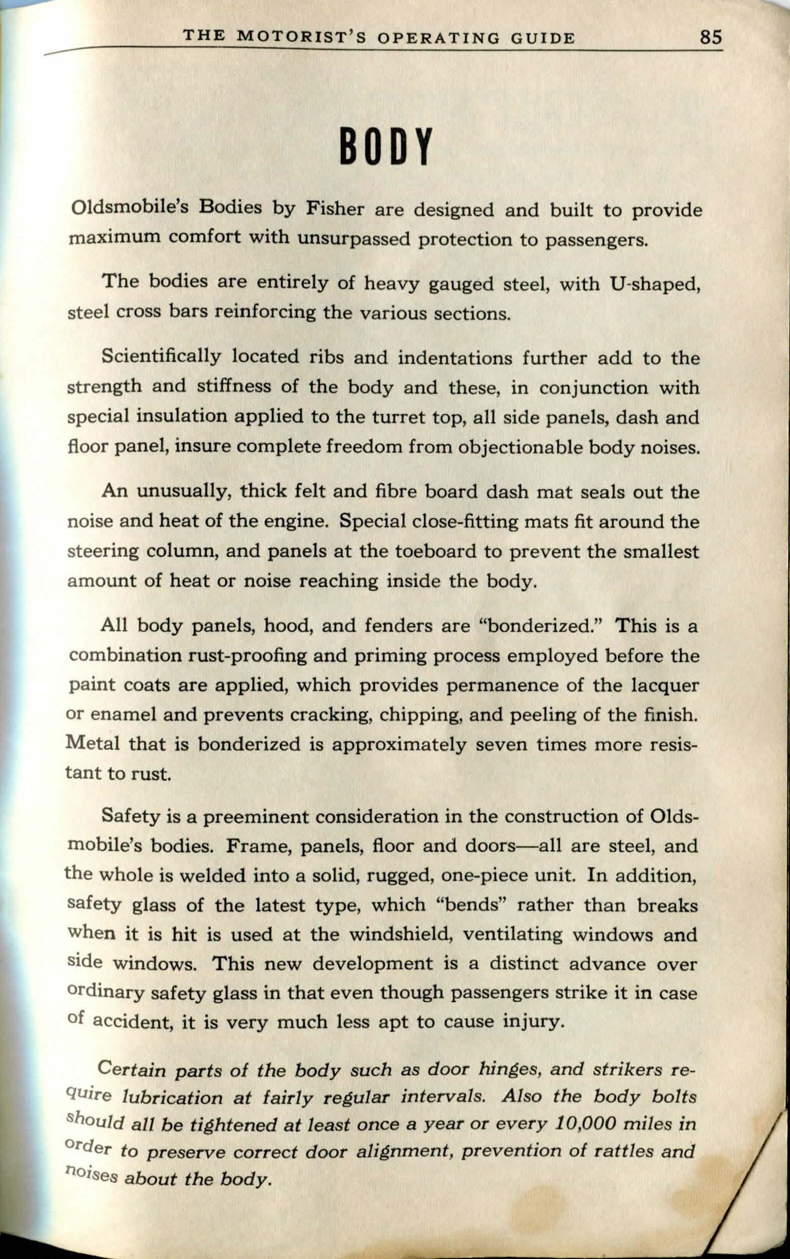 1940 Oldsmobile Operating Guide-87