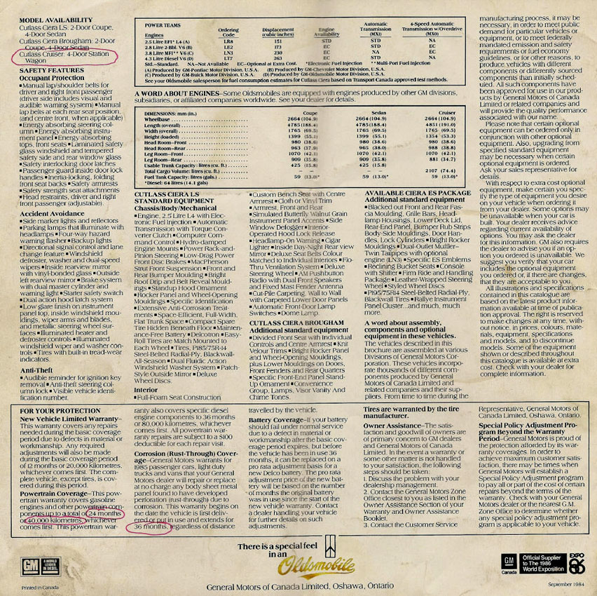 1985 Oldsmobile Cutlass Ciera  Cdn -08