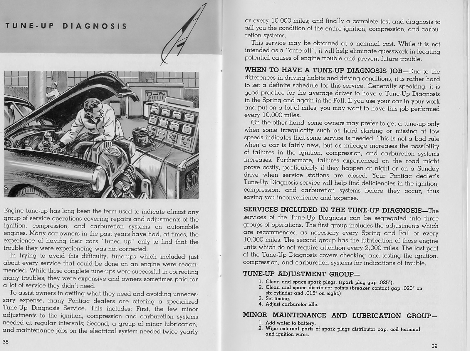 1950 Pontiac owner s manual - Pg 38 - 39