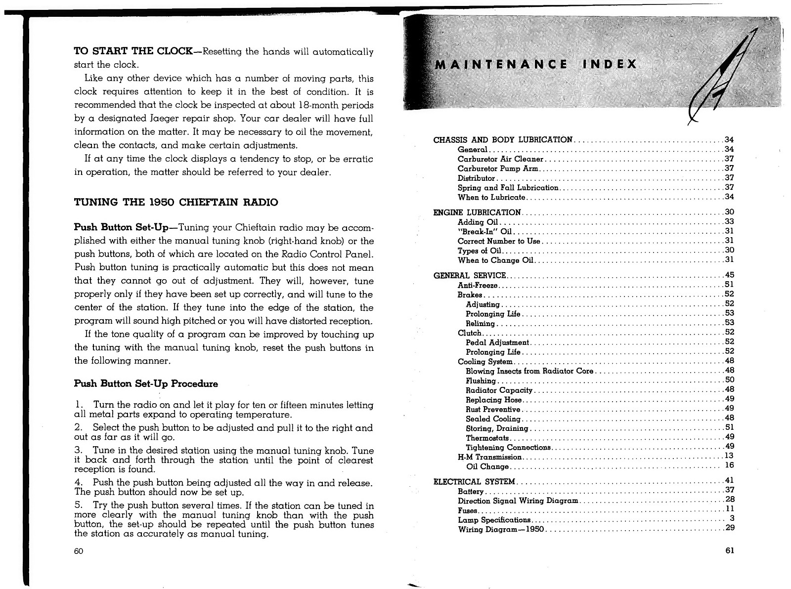 1950 Pontiac owner s manual - Pg 60 - 61